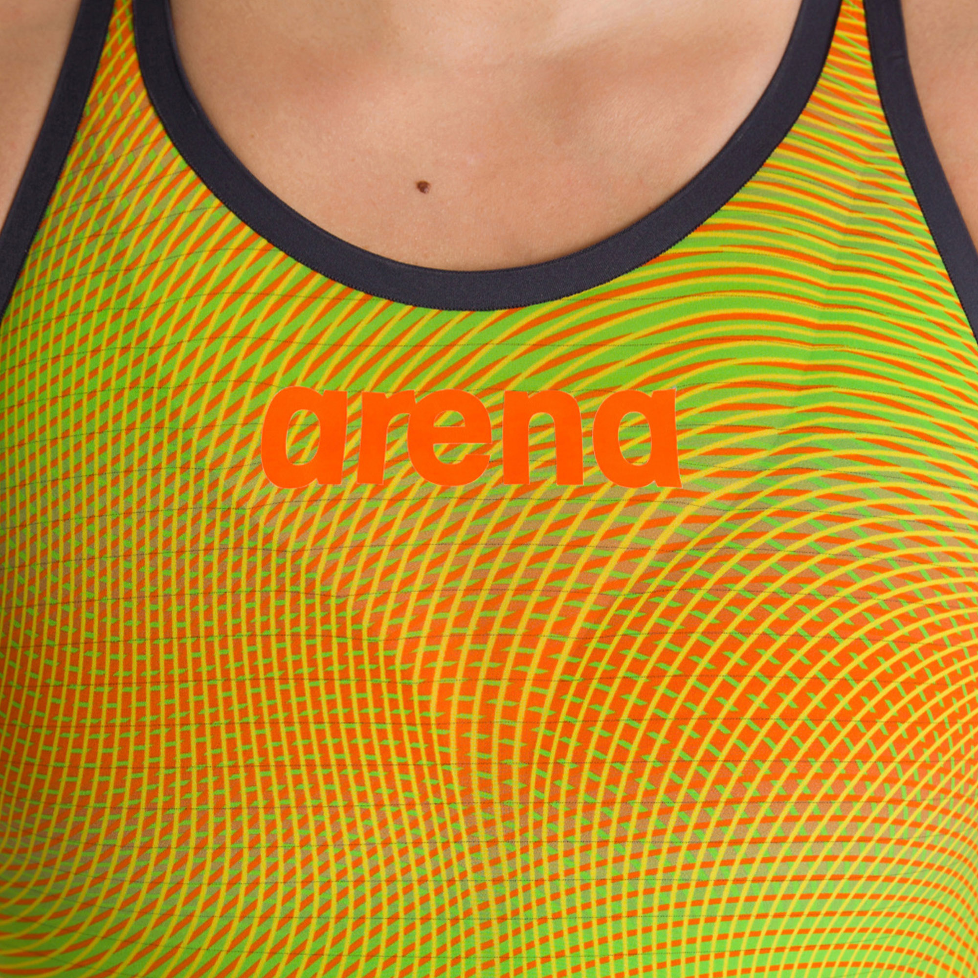 Women's Powerskin Carbon Air² Open Back - Orange/Lime
