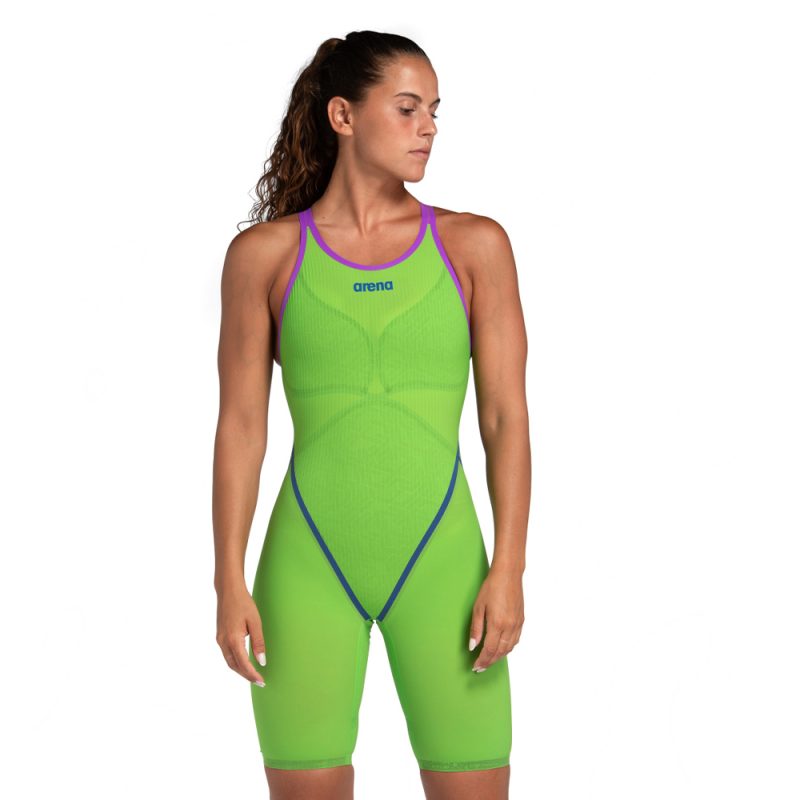 arena Women's Powerskin Primo Open Back - Emerald Boa