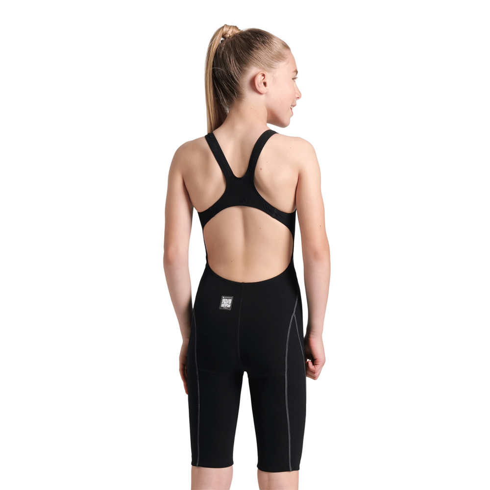 Girls' Powerskin Impulso Kneeskin Black Teal