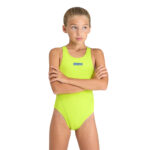 Girls' Team Solid Swim Tech Swimsuit