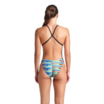 Women's Racing Stripe Criss-Cross Swimsuit
