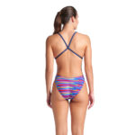 Women's Racing Stripe Criss-Cross Swimsuit