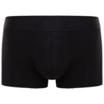 Cotton Regular Black No Show Logo Boxer Front