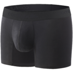 Comfyballs Cotton Long Ghost Black Boxer Side