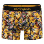 Cotton Long Black Jungle Boxer