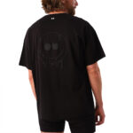 Comfy Oversize Tee - Black Smiley Back