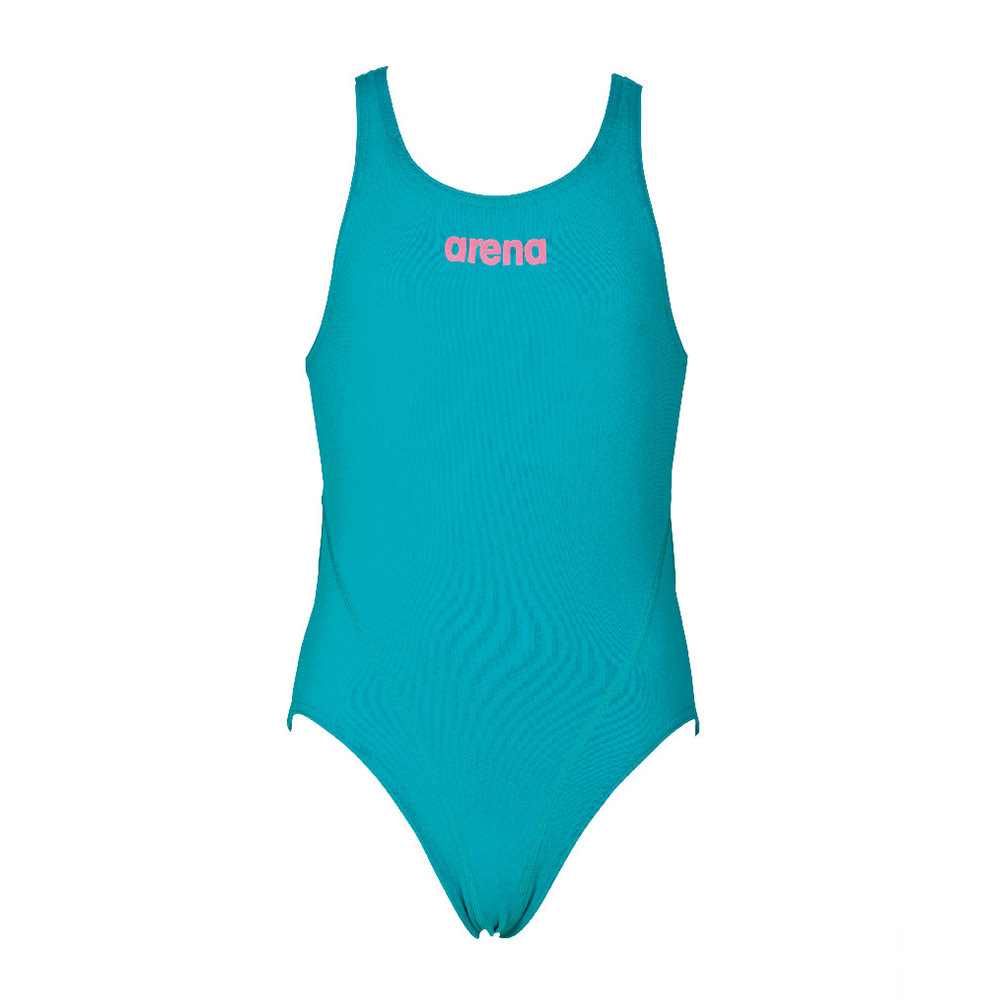 Girls Solid Swim Tech Swimsuit