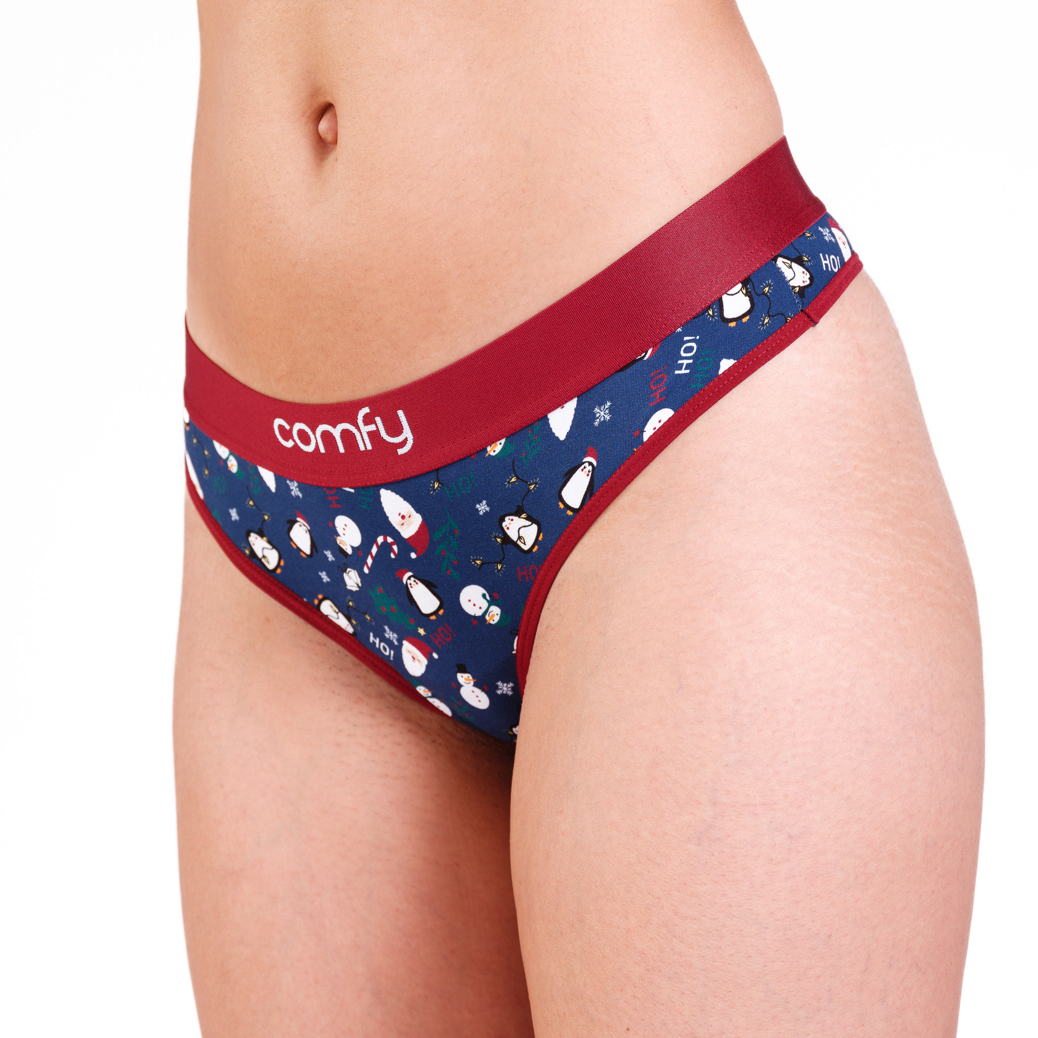 Women's Cotton Christmas String Side