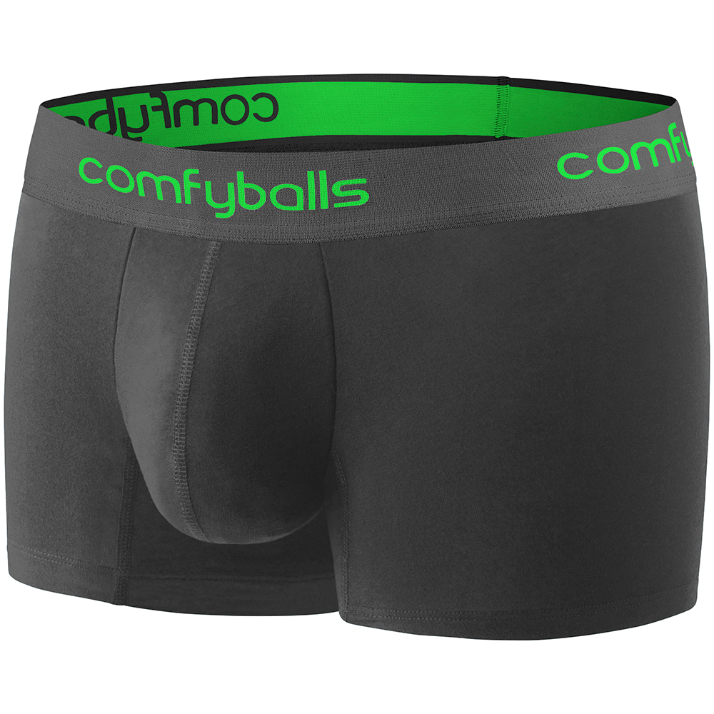 Performance Regular Charcoal Viper Green Boxer Side