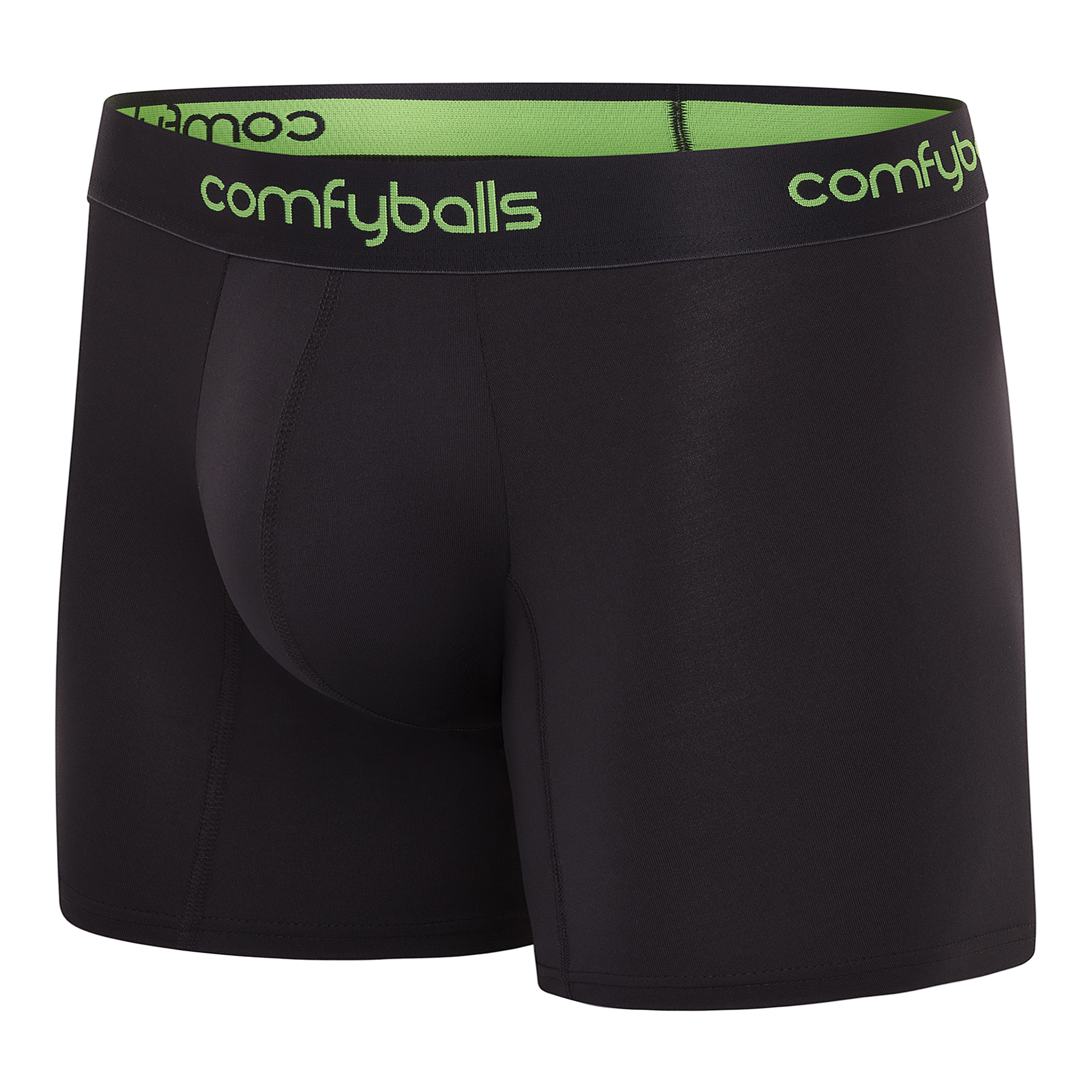 Comfyballs Performance Long Charcoal Viper Boxer Side