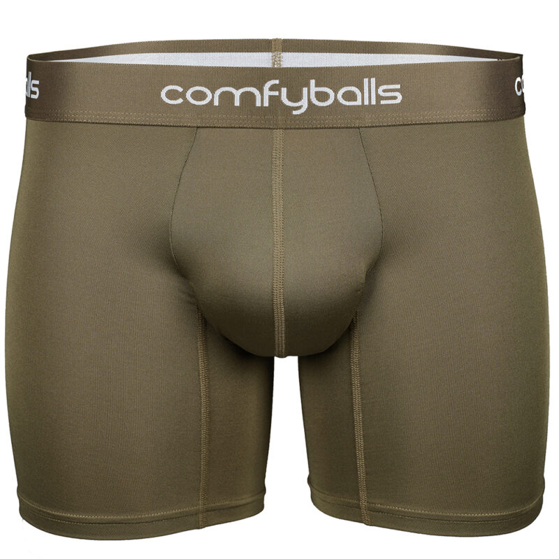 Comfyballs Performance Long Olive Green Boxer