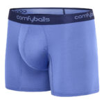 Comfyballs Performance Superlight Long Ocean Blue Boxer Side