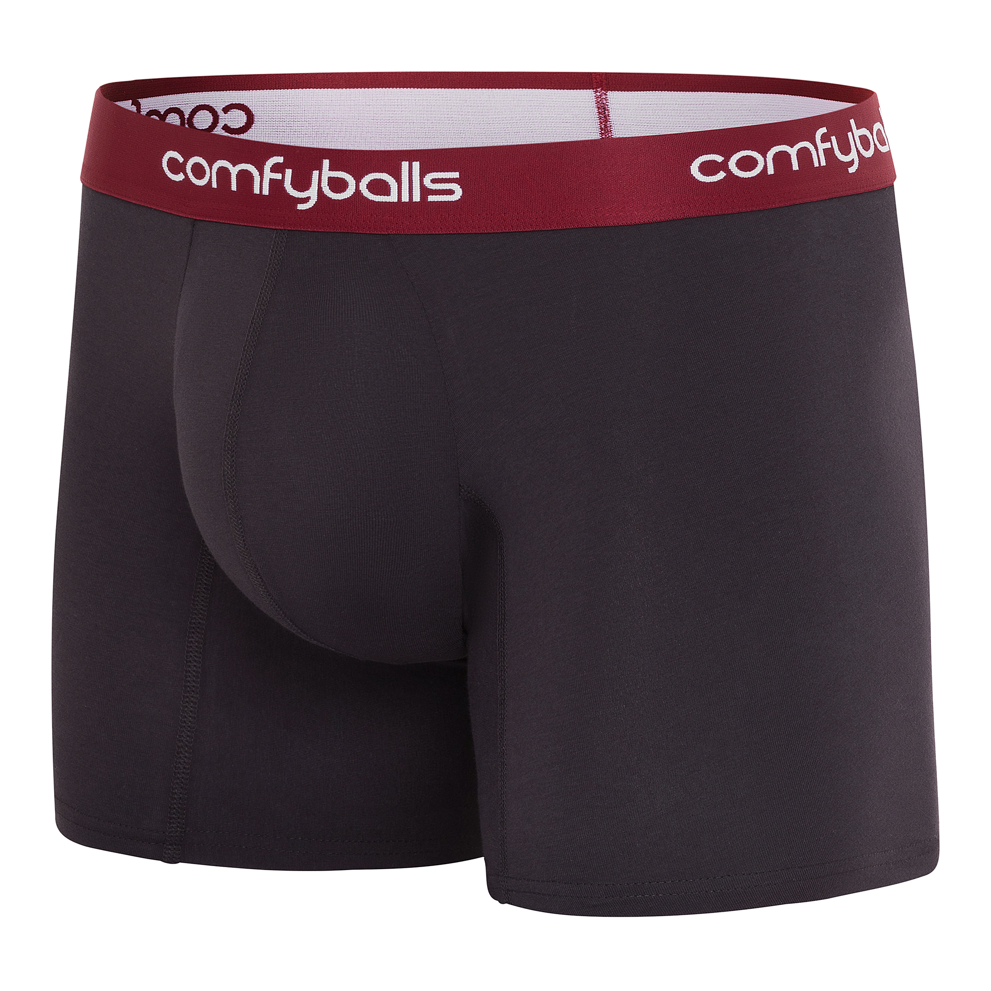Comfycel Long Charcoal Red Boxer Front Side