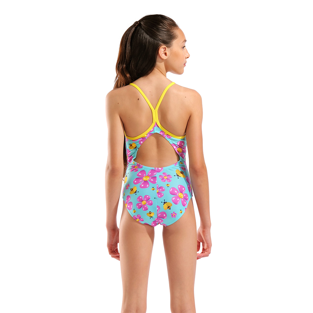 arena Girls Spring Light Drop Back Swimsuit