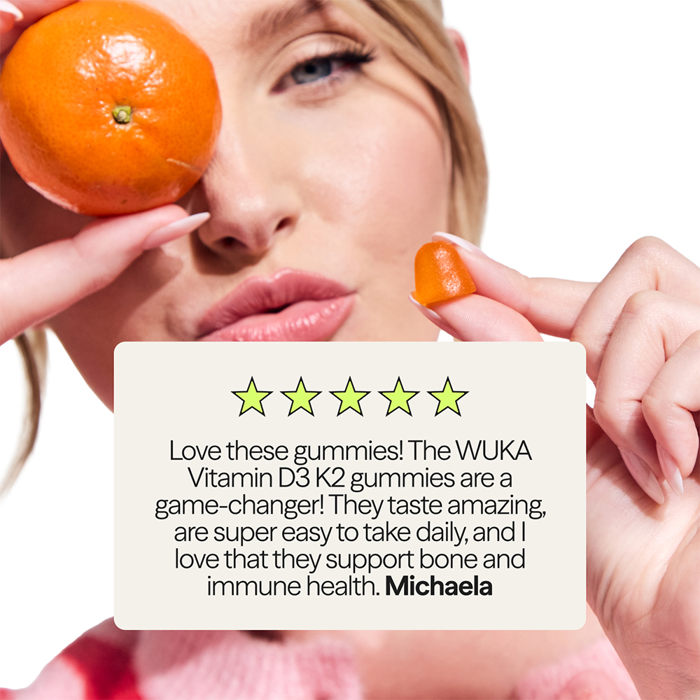 WUKA Easy Chew Vitamin D3 + K2 Gummies WUKA Easy Chew Vitamin D3 + K2 Gummies